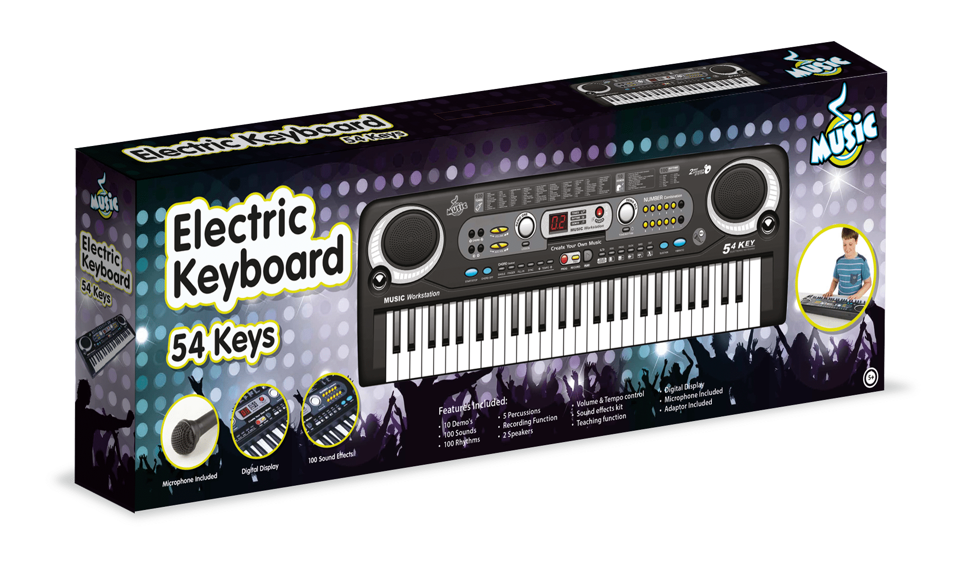 Music Elektroninen Kosketinsoitin Mikrofonilla 1 Music Elektroninen Kosketinsoitin-muksumassi.fi