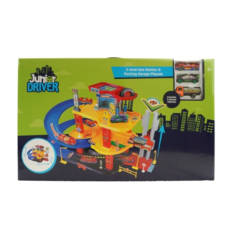 Junior Driver huoltoasema-leikkisetti 1 Junior Driver huoltoasema-leikkisetti-muksumassi.fi